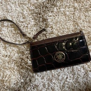 Dooney & Bourke Brown Leather Wrislet